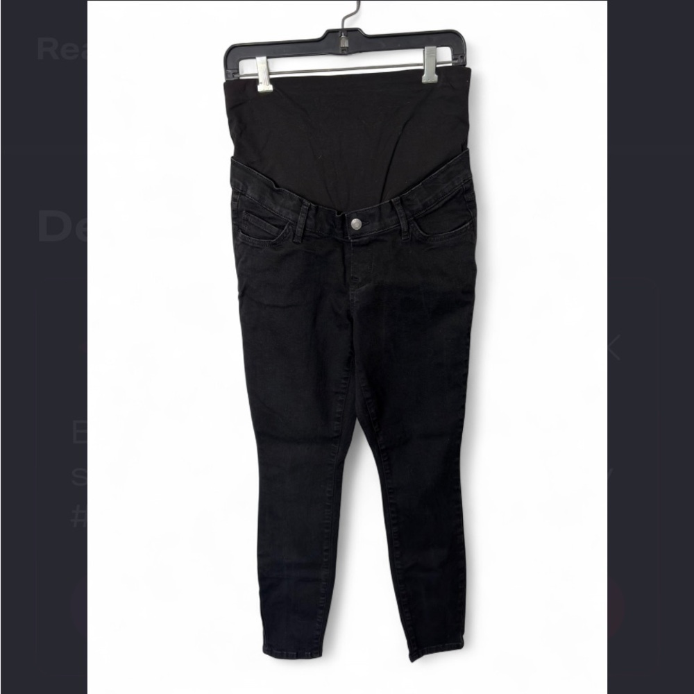 GAP Black Maternity full panel skinny jeans